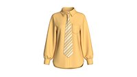 Girls Yellow Tie Shirt