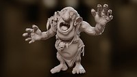 troll 3d print 8 poses