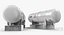 3D oil storage tanks 3