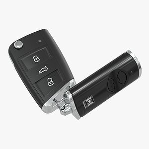 Car Key 02 with Garage Remote model