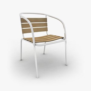 metal garden chair 3d 3ds