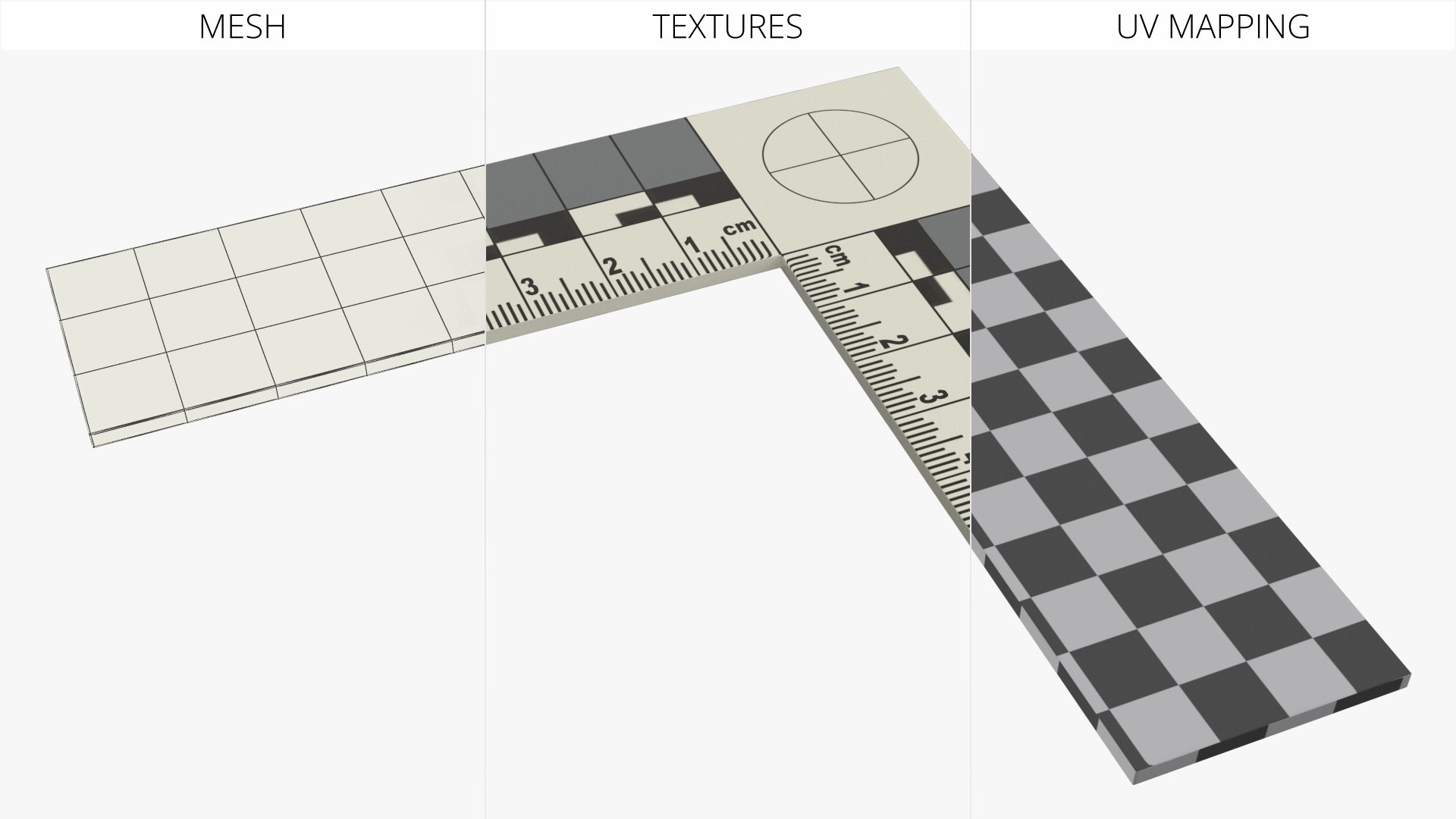 3D Model Forensic L Shaped Measurement Scale White - TurboSquid 2471056