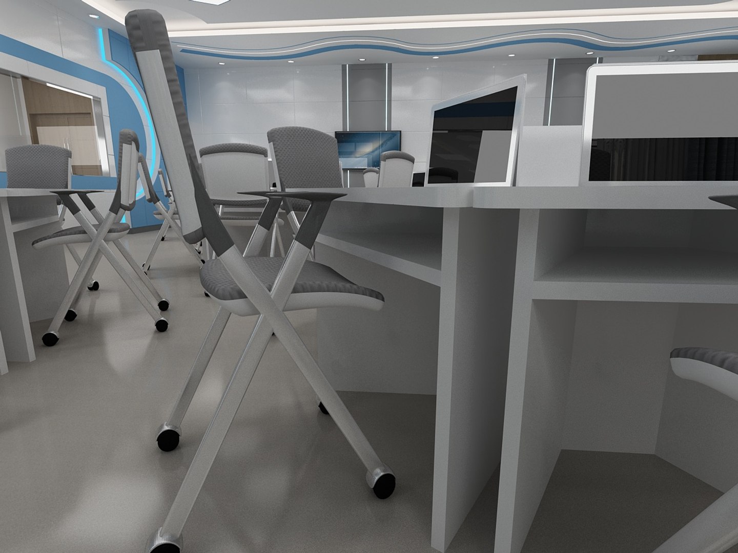 3D Computer Classroom 2 - TurboSquid 2044657