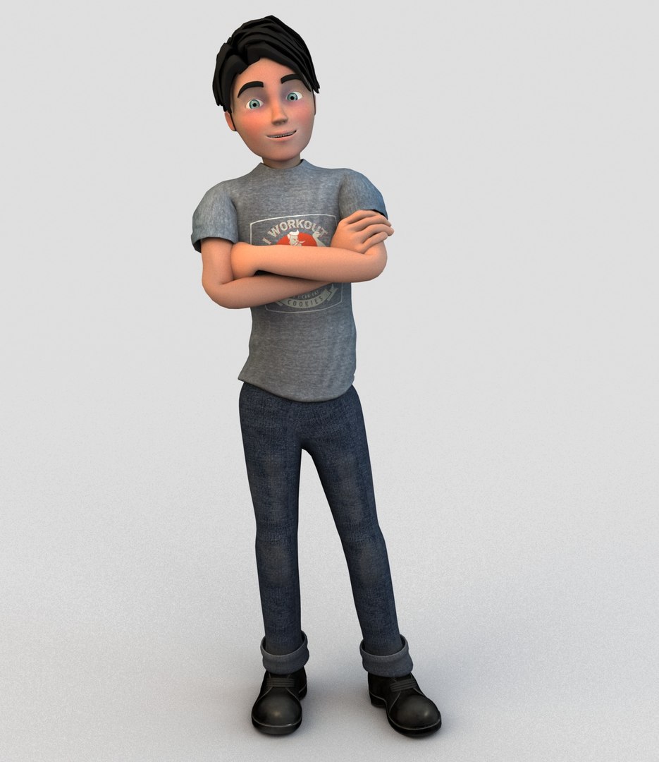 Rigged cartoon man 3D model - TurboSquid 1325934