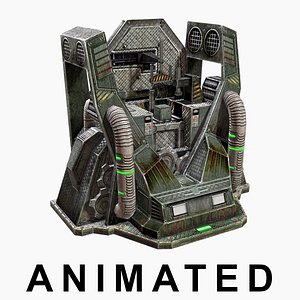 3d model low-poly craft machine