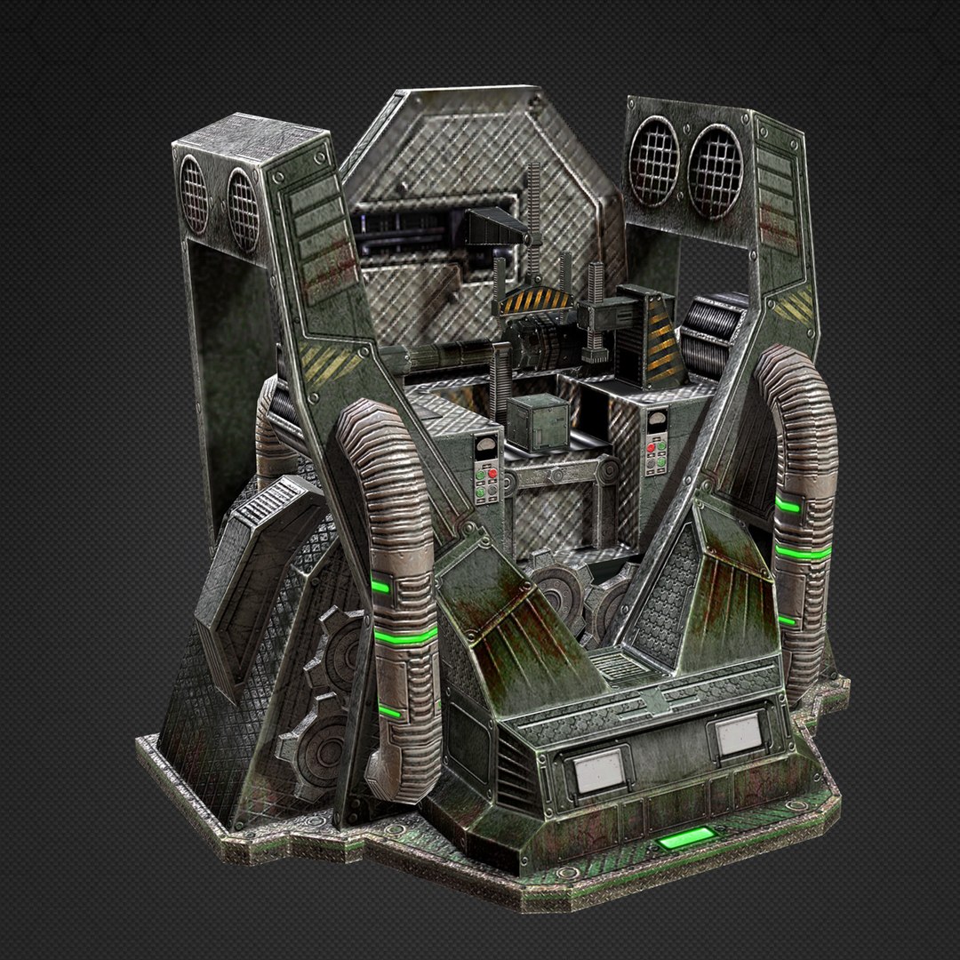 3d Model Low-poly Craft Machine
