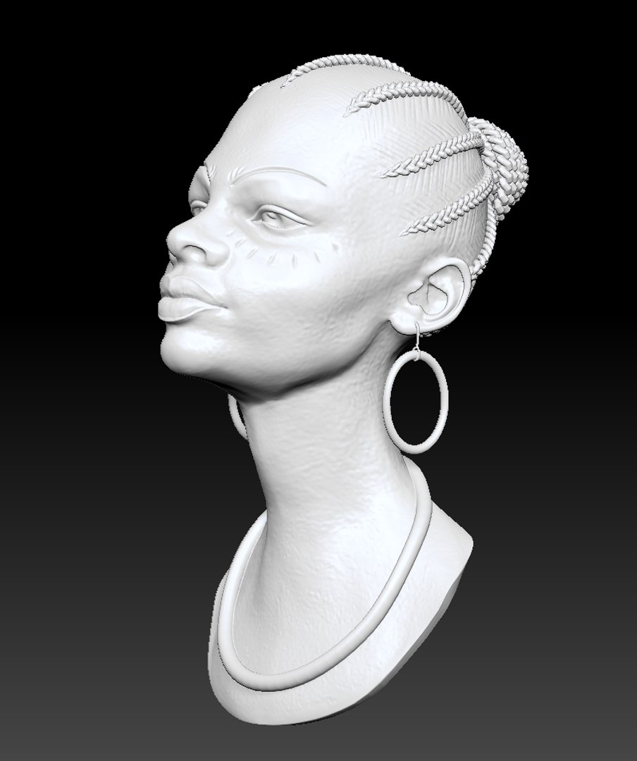 Stl Bust Girl 3D Model - TurboSquid 1315917