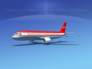 3d a320 airbus model