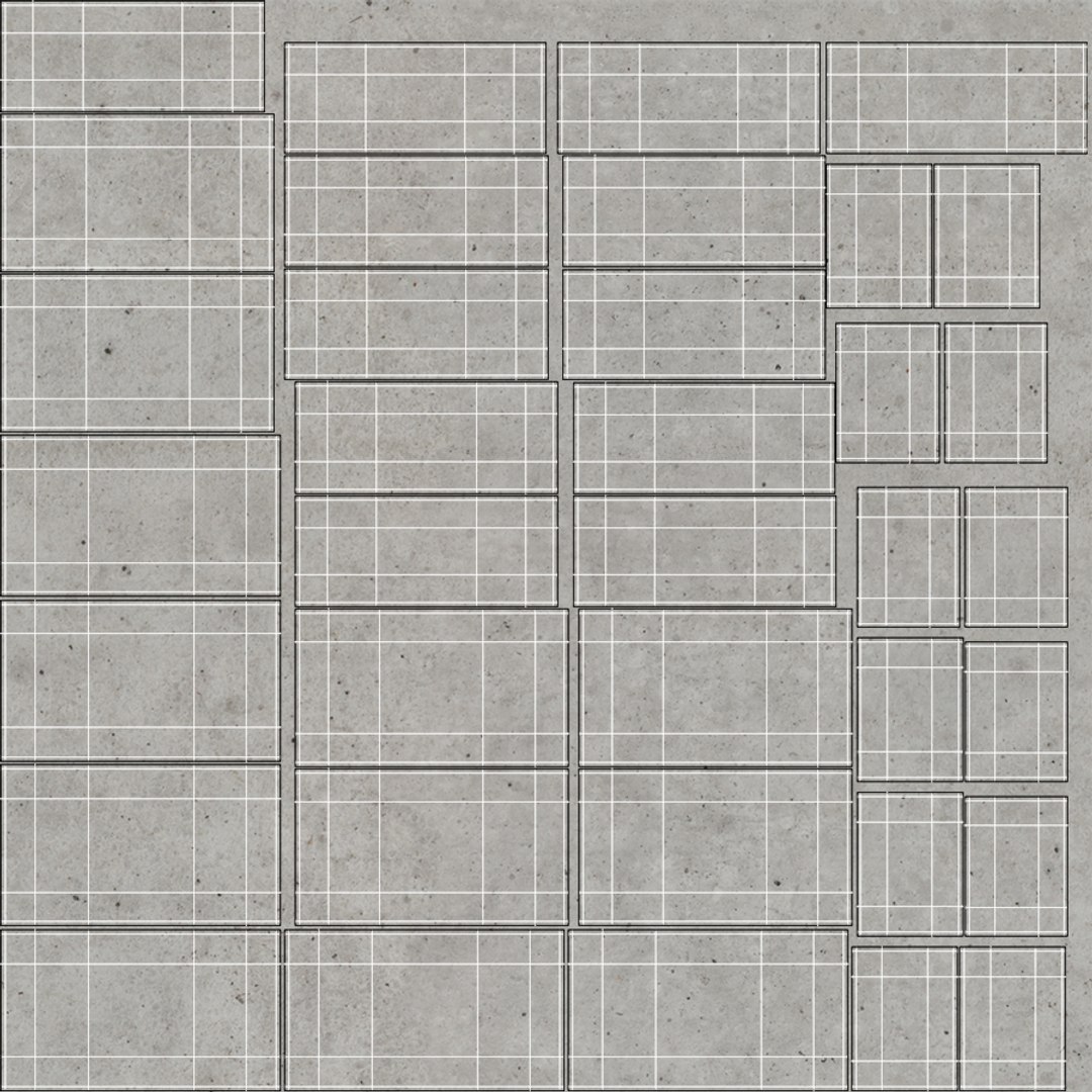 3D Stack Of Concrete Blocks Model - TurboSquid 2141229