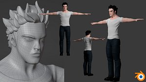 3D 3D Stylized Character model Edward model