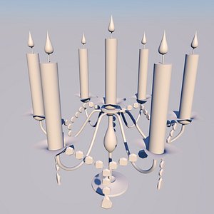 3D candelabra model