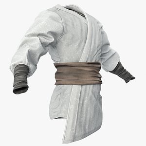 Japanese Warrior Garment Gray 3D model
