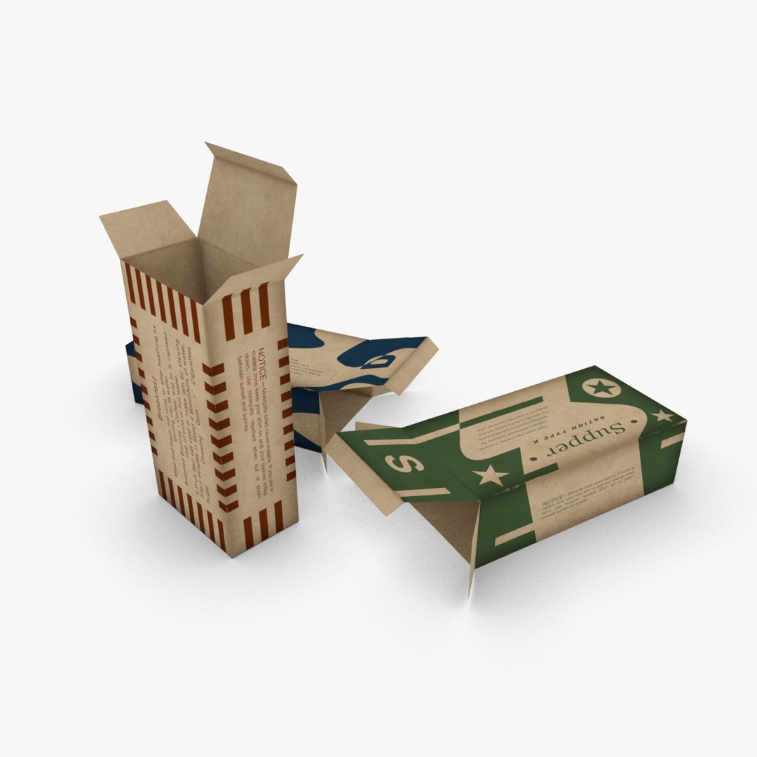 3D army k-rations boxes end https://p.turbosquid.com/ts-thumb/bZ/4uBh5c/K90fNQZy/us_k_ration_box0005/jpg/1501853936/1920x1080/fit_q87/895a450bd9d805829e02dcb1b426969ec26fdfb4/us_k_ration_box0005.jpg