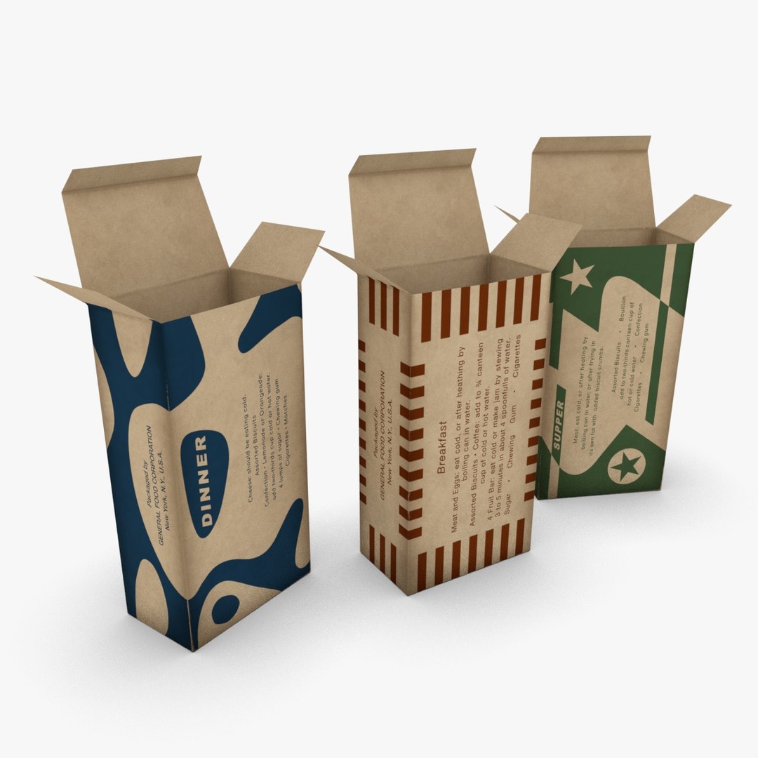 3D army k-rations boxes end https://p.turbosquid.com/ts-thumb/bZ/4uBh5c/Zlk81RTm/us_k_ration_box0011/jpg/1501853936/1920x1080/fit_q87/580da177183d190a63dda7a4747199799ce5ae69/us_k_ration_box0011.jpg