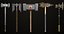Kolekcja 10 Battle Hammers Wszystkie tekstury PBR Unity UE