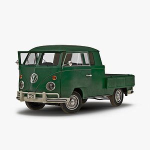 volkswagen type 2 double 3d model