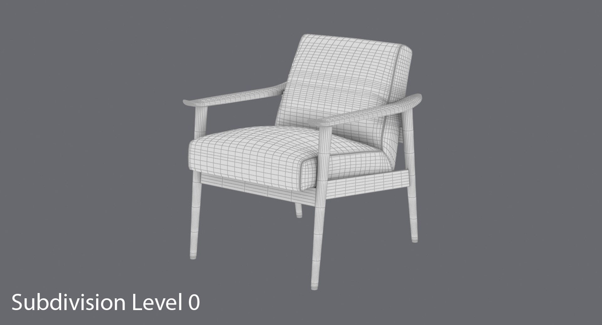 Mid-century-modern-arm-chair Model - TurboSquid 1251986