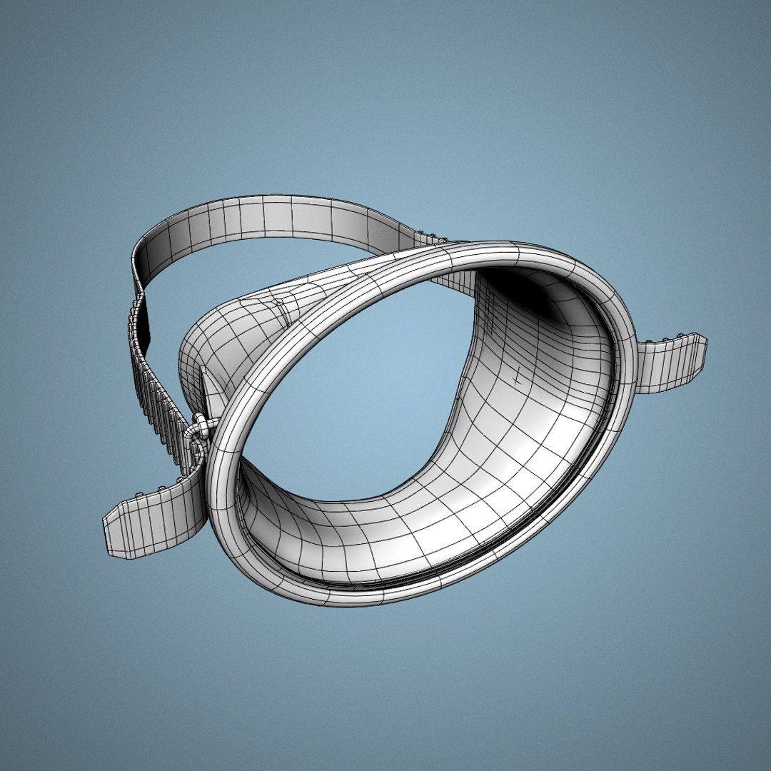 Oldschool Diving Mask Obj