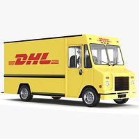 Detailed DHL Truck