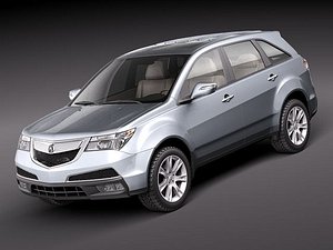 acura mdx suv 2011 3d model