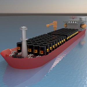 Ship with Barrel of Oil v2