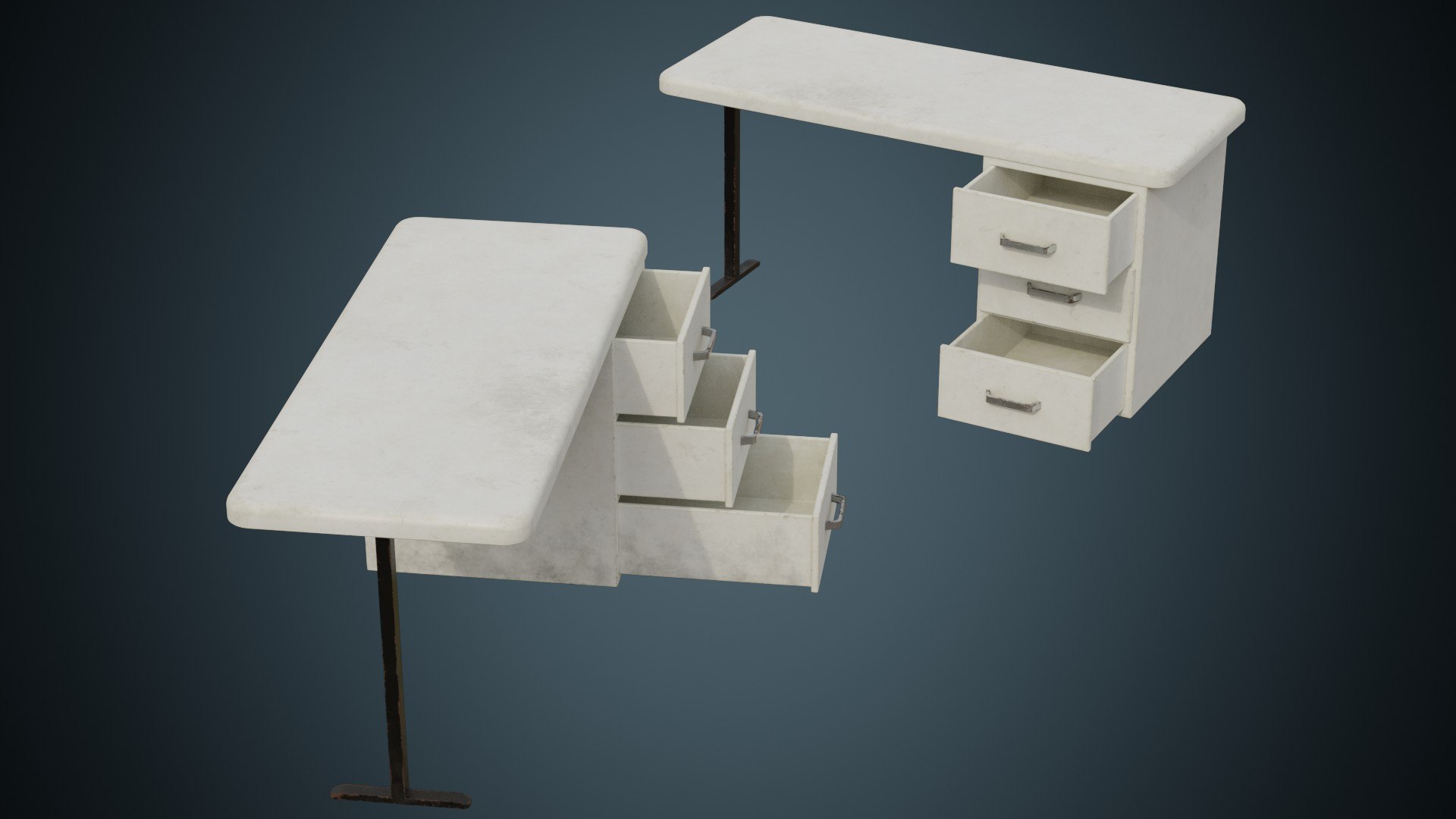 3D Model Desk 2B - TurboSquid 2137024