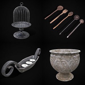 Medieval Prop Mix Fifty Four 3D model