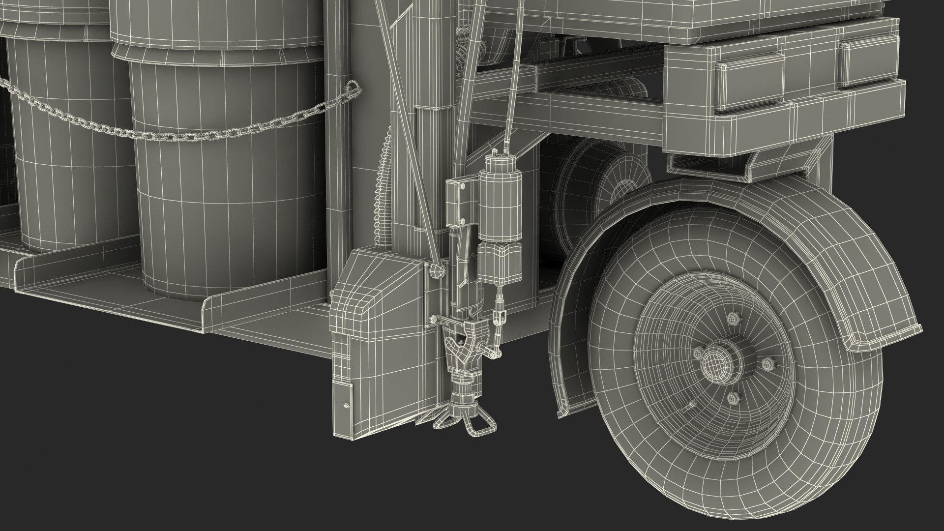 3D Model Road Line Marking Machine - TurboSquid 1700533