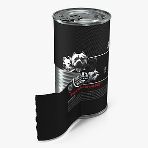 3d model dog food tin 2