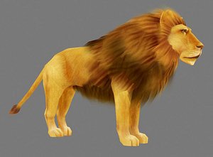 lioness lion 3d model