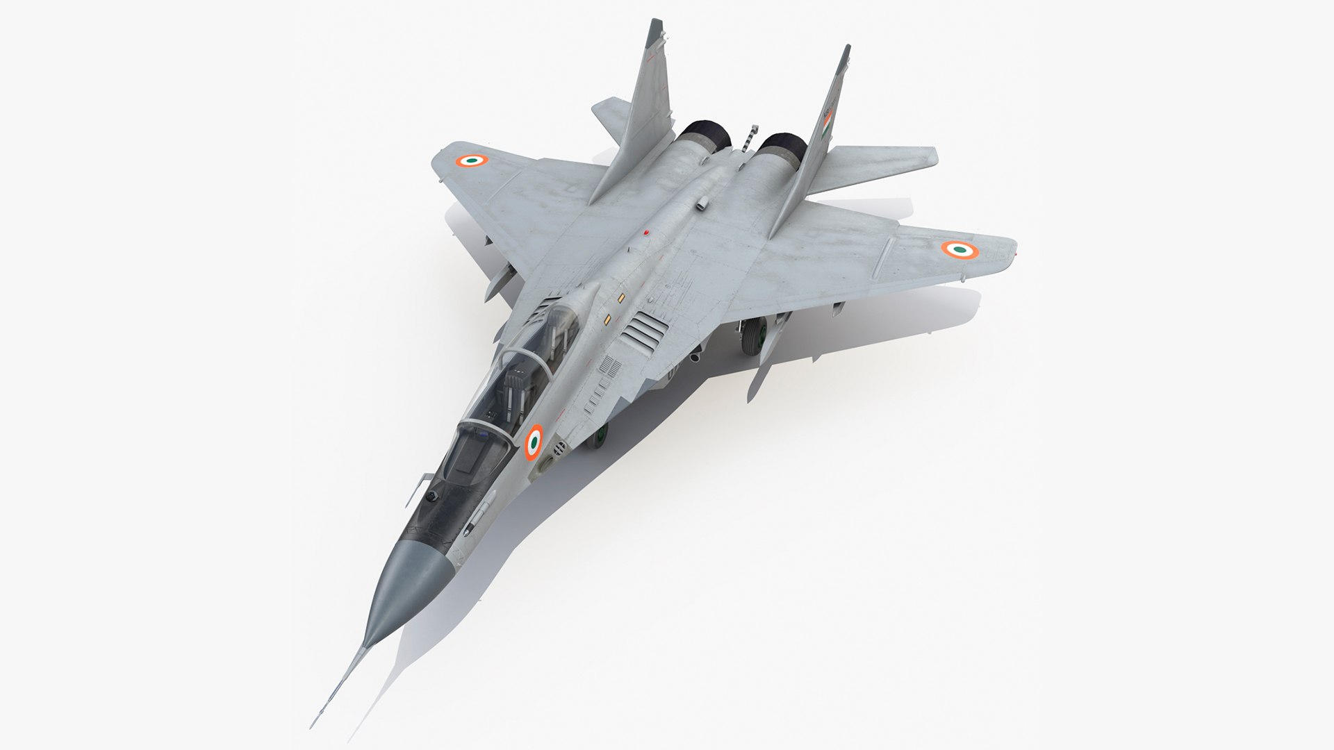 MiG 29 KUB Tandem Aircraft Indian Navy 3D model preview