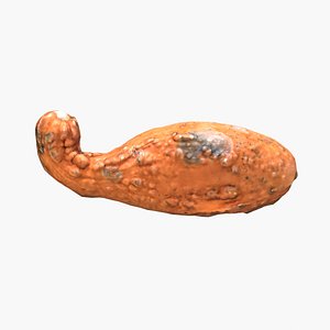 Decorative pumpkin long 3D model