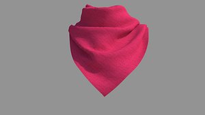 Women Man Scarf 3D Model