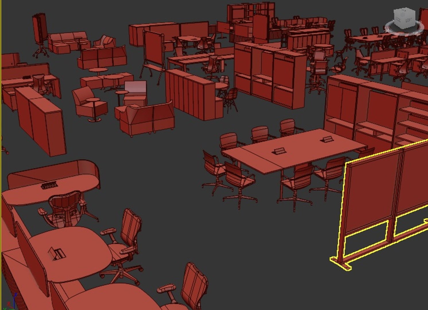 3D Flexible Office Furniture Meeting Rooms Model - TurboSquid 1462044