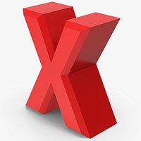 Red Letter X