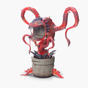 Carnivorous Flytrap Plant Red