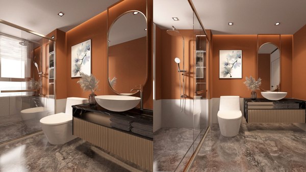 3D Luxury Interior Scenes-Bathroom 1 3D model