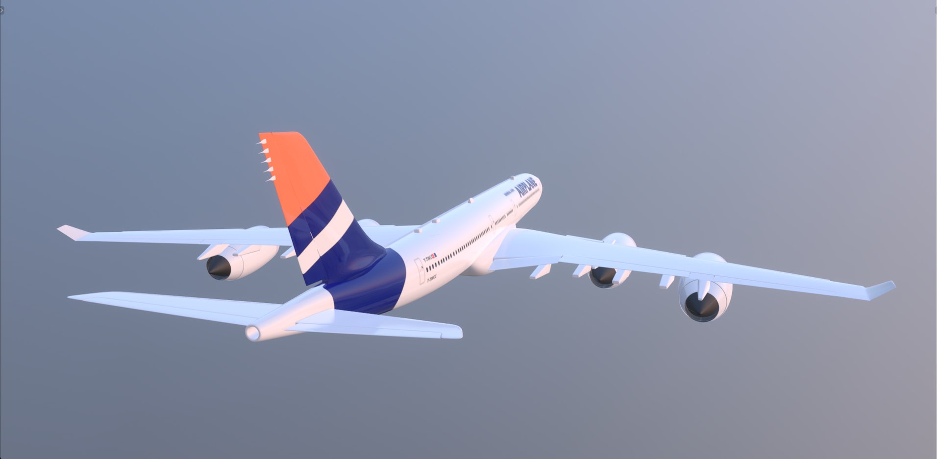 Generic Airplane 3D Model - TurboSquid 1936585