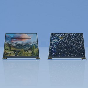 3D A whole and a broken TV model