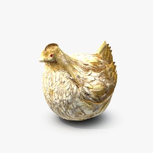 3D Faberge First Hen Egg 1885 Hen
