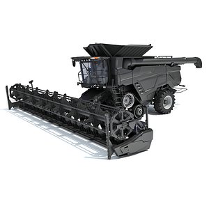 Black Combine Harvester V3