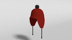 Low Poly Cartoon Beanie Cap