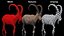 3D Alpine Ibex in Walking Pose model