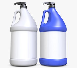 3D gallon plastic bottle model