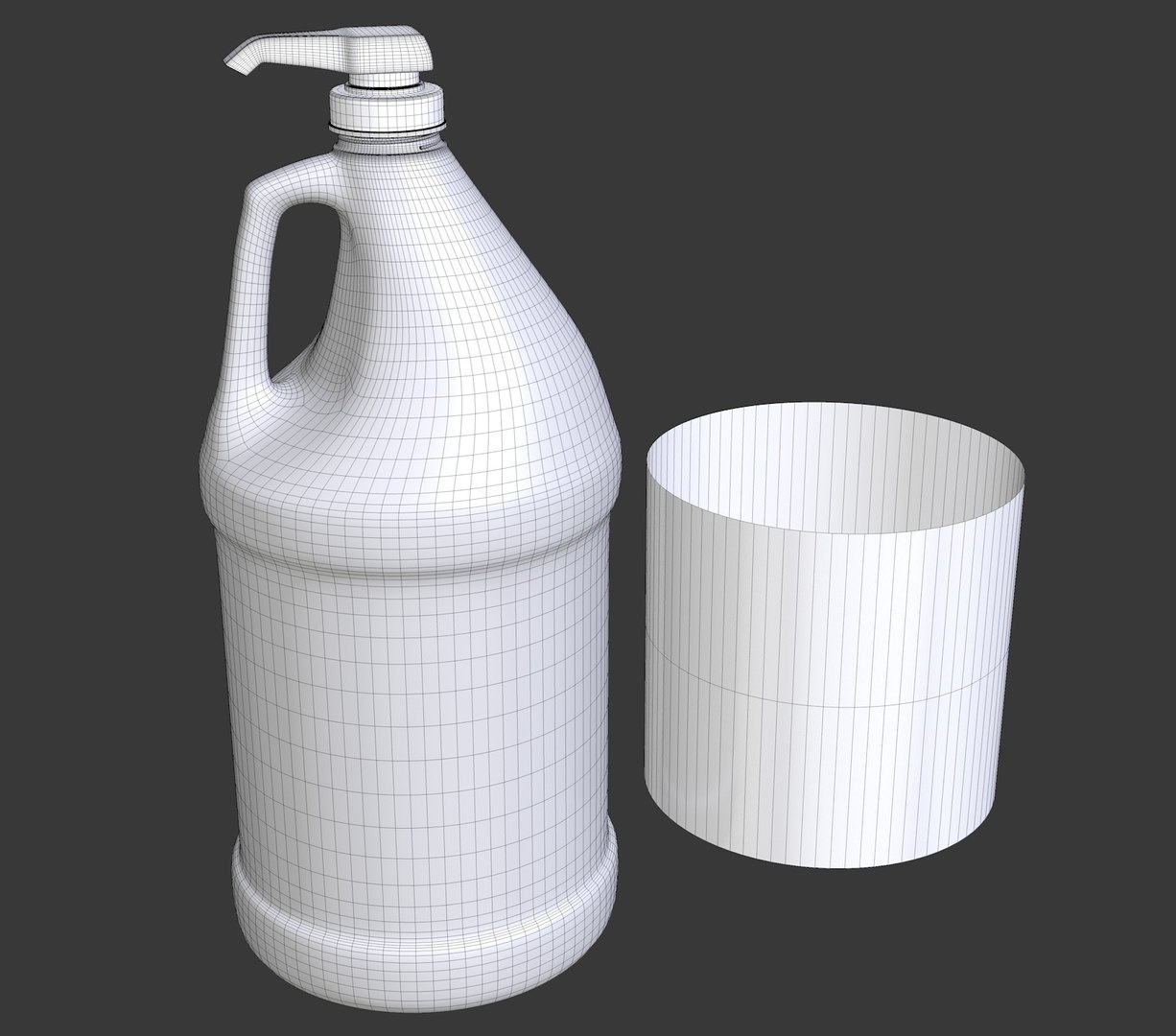 3D Gallon Plastic Bottle Model - TurboSquid 1201177