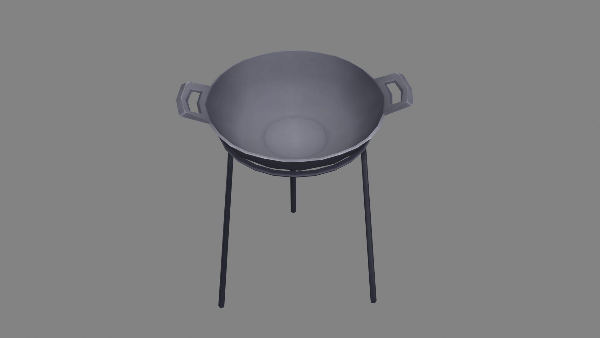 Cartoon Tripod Iron Pot 3D Model TurboSquid 2110508