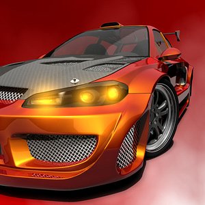 92-95 honda civic eg6 3d model