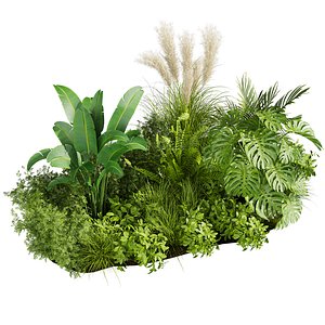3D plant vol 882 - leaf - outdoor - garden model