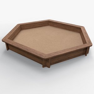 PBR Outdoor Wooden Sandbox Hexagon C