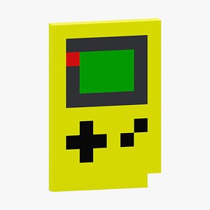 Yellow Gameboy 3D